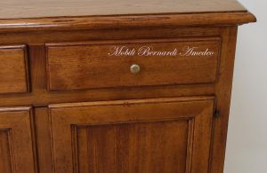 Credenza in legno massiccio con 4 ante e 4 cassetti da taverna o cucina